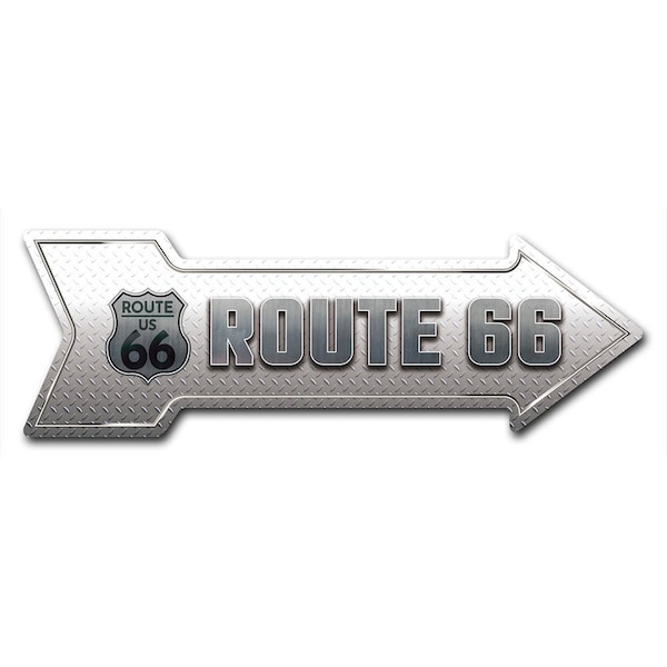 Route 66 2 Arrow Decal Funny Home Decor 36in Wide